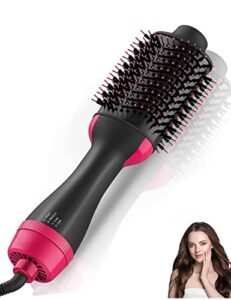 hair dryer brush blow dryer brush in one, 4 in 1 styling tools, hair dryer and styler volumizer, hot air brush for drying, straightening, curling, salon