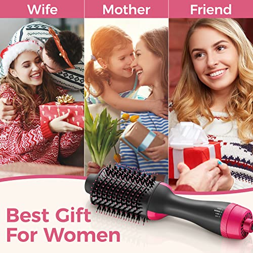 Hair Dryer Brush Blow Dryer Brush in One, 4 in 1 Styling Tools, Hair Dryer and Styler Volumizer, Hot Air Brush for Drying, Straightening, Curling, Salon