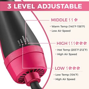 Hair Dryer Brush Blow Dryer Brush in One, 4 in 1 Styling Tools, Hair Dryer and Styler Volumizer, Hot Air Brush for Drying, Straightening, Curling, Salon