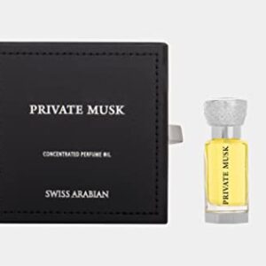 Swiss Arabian Private Musk - Luxury Products From Dubai - Lasting And Addictive Personal Perfume Oil Fragrance - A Seductive, Signature Aroma - The Luxurious Scent Of Arabia - 0.4 Oz