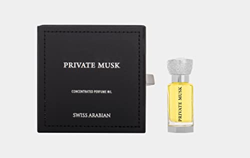 Swiss Arabian Private Musk - Luxury Products From Dubai - Lasting And Addictive Personal Perfume Oil Fragrance - A Seductive, Signature Aroma - The Luxurious Scent Of Arabia - 0.4 Oz