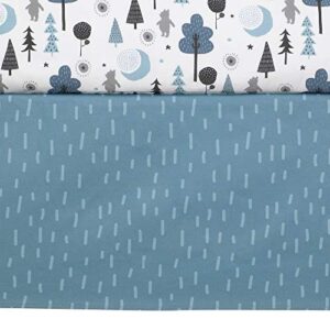 Lambs & Ivy Forever Pooh 3Piece Baby Crib Bedding Set, Blue