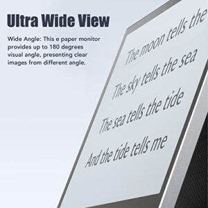 E Paper Monitor, Eyes Protection 100-240V 13.3inch Ink Display for Computer (US Plug)