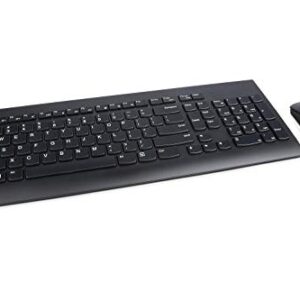 Lenovo L24i-30-2022 - Everyday Monitor - 23.8 Inch FHD - 75 Hz - AMD Freesync & 510 Wireless Keyboard & Mouse Combo, 2.4 GHz Nano USB Receiver, Full Size, Island Key Design