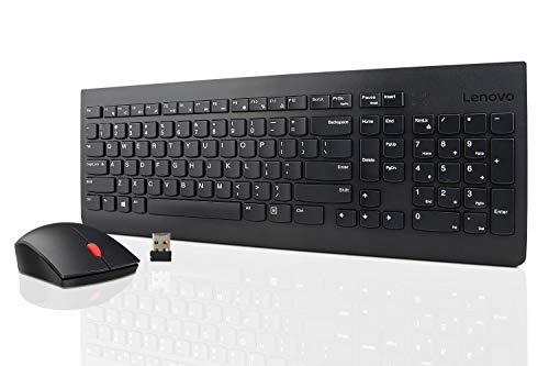Lenovo L24i-30-2022 - Everyday Monitor - 23.8 Inch FHD - 75 Hz - AMD Freesync & 510 Wireless Keyboard & Mouse Combo, 2.4 GHz Nano USB Receiver, Full Size, Island Key Design