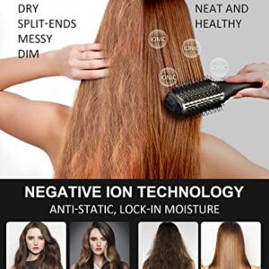 LANDOT Hair Blow Dryer Brush and Volumizer, One-Step Hot Air Brush for Drying, Straightening, Volumizing