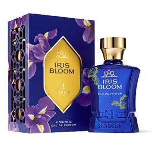 h habibi iris bloom find your signature scent with this luxury edp - eau de parfum women's fragrance - unique & long-lasting perfumes for women, made of rare exotic notes - 2.5 fl oz