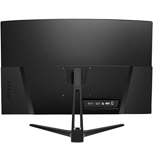 CRUA 27" 144hz/165HZ Curved Gaming Monitor, Full HD 1080P 1800R Frameless Computer Monitor, 1ms GTG with FreeSync, Low Motion Blur, Eye Care, VESA, DisplayPort, HDMI, Used Black