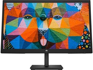 hp 2023 newest monitor, 21.45 inch fhd ips, 1920 x 1080 at 75hz refresh rate, amd adaptive sync, response times 5 ms, contrast ratio 3000:1, hdmi and vga inputs, black