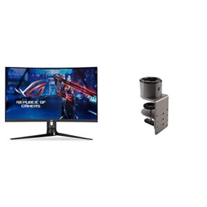 asus rog strix 31.5” 1440p curved gaming monitor (xg32vc), qhd (2560 x 1440), 170hz, 1ms & rog monitor desk mount kit acl01 supports most 24” to 49” pg and xg series model