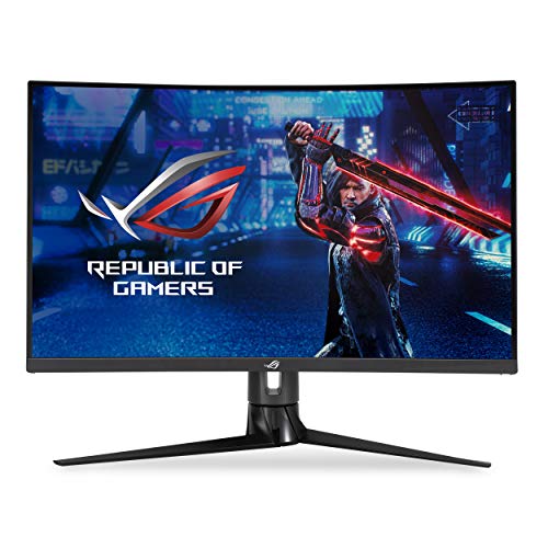 ASUS ROG Strix 31.5” 1440P Curved Gaming Monitor (XG32VC), QHD (2560 x 1440), 170Hz, 1ms & ROG Monitor Desk Mount Kit ACL01 Supports Most 24” to 49” PG and XG Series Model