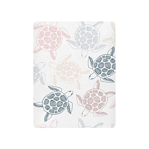 xigua Sea Turtles Fitted Crib Sheet for Girls and Boys, Soft Breathable for Standard Crib & Toddler Bed Mattress, 27 x 39 in