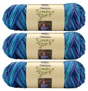 caron c9700p-6 simply soft paints yarn - oceana