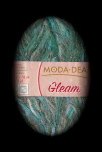 gleam by moda dea yarn: blue topaz 3517