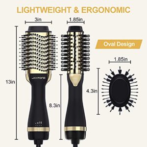 Hair Dryer Brush Blow Dryer Brush in One, Hair Dryer and Styler Volumizer Professional 4 in 1 Hot Air Brush, Negative Ion Anti-Frizz Blowout Hair Dryer Brush for Drying, Straightening, Curling, Salon