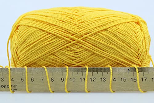 Estako Royal Cotton Classic, 100% Giza Cotton Yarn, Soft, Super Fino 1 for Crochet and Knitting 3.52 Oz (100g) / 273 Yrds (250m) (4053)