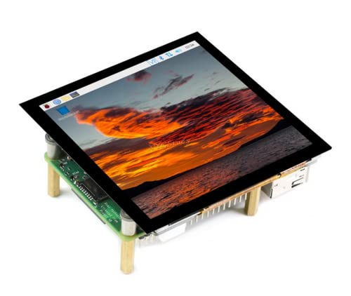 XYGStudy 4inch HDMI Capacitive Touch IPS LCD Display (C) Screen Resolution 720×720 Compatible with All Versions of Raspberry Pi 4 3 Jetson Nano AI PC Windows 11/10 / 8.1/8 / 7