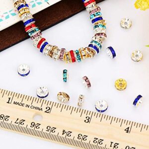 5000 Pieces Round Rondelle Spacer Beads Crystal Necklaces Bracelets DIY Jewelry Making