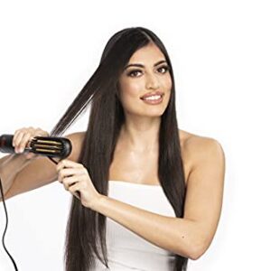 CHI 3-in-1 Hot Smoothing Dryer Brush with Three Preset Modes for Customized Styling