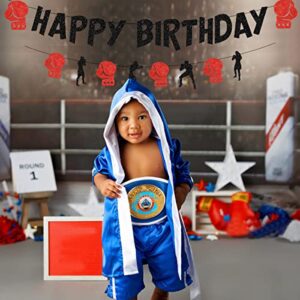 Boxing Birthday Party Decorations Banner Garland Wrestling Party Supplies Boxing Match Fight Sports Theme Boxer Birthday Party Decorations