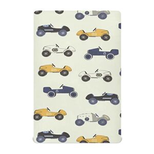 race cars baby crib sheets soft toddler bed sheets breathable mattress cover baby bed sheets for crib mattress unisex newborn boy, 39 * 27 * 5in