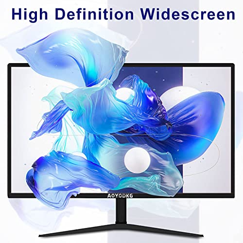 AOYODKG 20 inch PC Monitor, Professional Thin Computer Monitor with TN Panel and Blue Light Settings, 75Hz HD LED Monitor, Desktop Monitor with HDMI and VGA Port for Home Office, Black