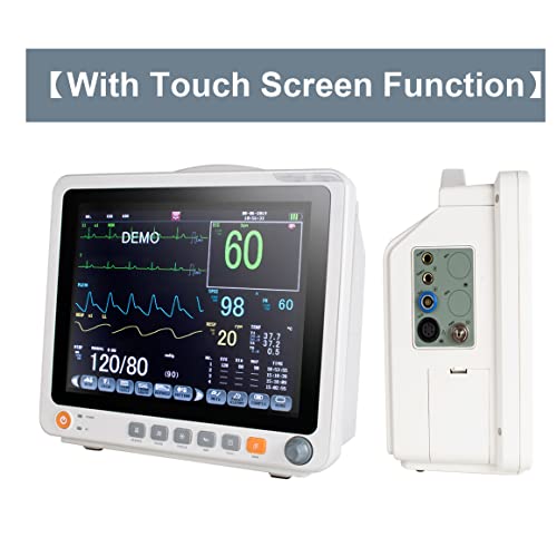 fupfli 12.1Inch Screen Monitor Multifunctional Recording Analyzer Large Display Screen Displaying 6 Data Touch Screen Function(USA Shipping)