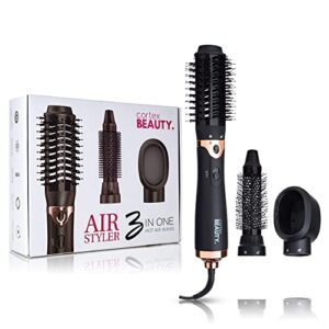 cortex beauty air styler -3-in-1 hot air wand - blow dryer & volumizer styler hot air brush hair dryer brush blow dryer brush in one for hair drying volumizing straightening curling styling