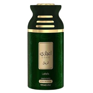 ejaazi deodorant - 250ml (8.4 oz ) i ejaazi, 12 pack | oriental deo with a classic combination of oudh, roses & vanilla i energizing oud fragrance i classy unisex scent i summer deo fresh, citrus, pepper i vanilla, jasmine, white musk, ambergris & saffron