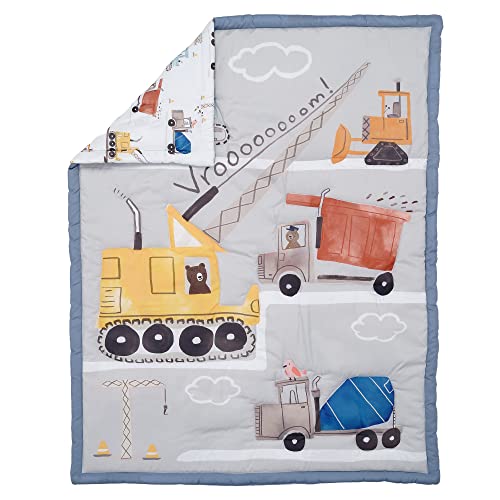 Bedtime Originals Construction Zone 3-Piece Trucks Nursery Baby Crib Bedding Set