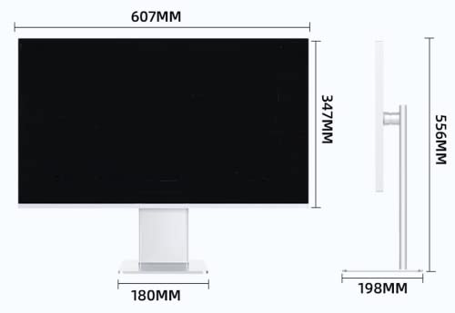 QianZi 3-Sided Borderless 27" Monitor with Audio - Aluminum Casing, 2560 * 1440（2K180Hz），Type-C 65W, Split Screen Lift and Rotate