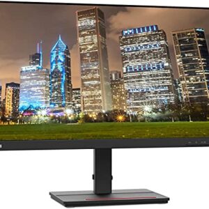Lenovo ThinkVision S24e-20 23.8" Full HD 1920 x 1080 WLED LCD Monitor 2-Pack Bundle with Mini Glow in The Dark Speaker, 250 Nit, FreeSync, HDMI-VGA, Raven Black, & Adjustable Desk Mount Monitor Stand