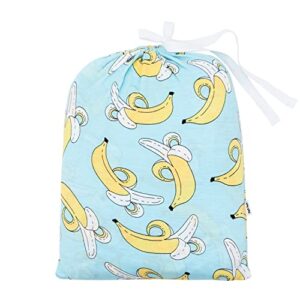 Little Sleepies Fitted Crib Sheet, Bamboo Viscose, Fully Elasticized, Bananas