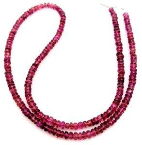 lkbeads natural pink tourmaline faceted beads 3 mm,15 inch long strand [e0176] code-high-33720