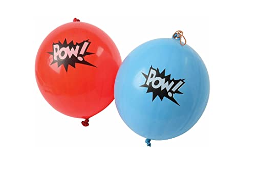 Superhero PUNCHBALLS - super hero party favors and toys (24 PC PARTY PACK)