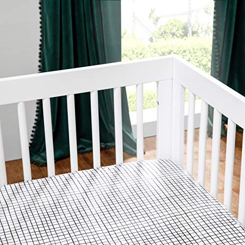 Babyletto Hudson 3-in-1 Convertible Crib with Toddler Bed Conversion Kit in White, Greenguard Gold Certified , 53.75x29.75x35 Inch (Pack of 1)