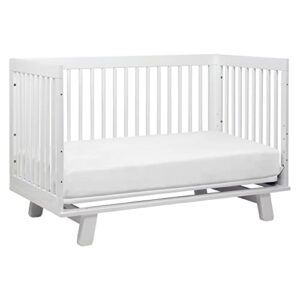 Babyletto Hudson 3-in-1 Convertible Crib with Toddler Bed Conversion Kit in White, Greenguard Gold Certified , 53.75x29.75x35 Inch (Pack of 1)