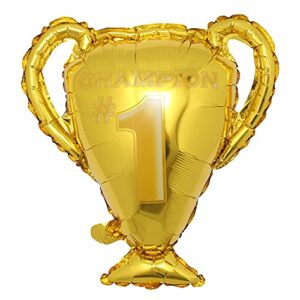 gold champion the first prize sport balloons soccer party balls baby shower boys birthday games toys event party decorations supplies (champion trophy)