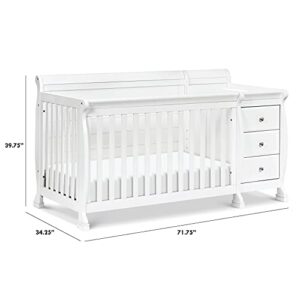 DaVinci Kalani 4-in-1 Convertible Crib and Changer Combo in White