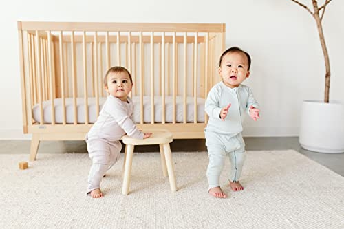 dadada Baby Soho 3-in-1 Convertible Crib – GREENGUARD Gold Certified, Made in Italy, Solid Beechwood – Adjustable Mattress Height, Modern Design 53.15 x 29.95 x 36.7 in 3 Colors (Natural)