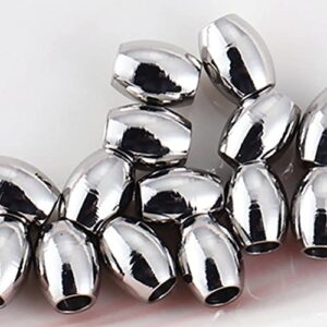 30-120pcs 4/5/8mm Stainless Steel Long Oval Cylinder Spacer Beads Charm Loose Bead for DIY Necklaces Jewelry Crafts