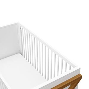 Storkcraft Equinox 3-in-1 Convertible Crib (Vintage Driftwood) Easily Converts to Toddler Bed & Daybed, 3-Position Adjustable Mattress Support Base, Modern Two-Tone Design for Contemporary Nursery