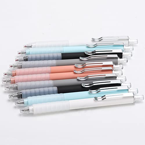 LoveBB 10 Pcs Fine Point Ballpoint Pens 0.5mm Black Ink Smooth Writing Pens Ball Point Pen for Office Worker, Student