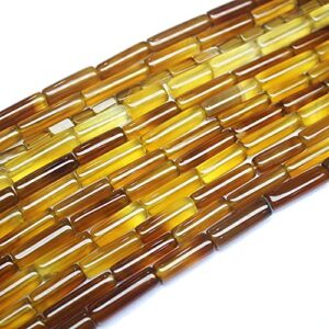 beads gemstone 5 strand natural onyx spacer smooth loose tube gemstone craft beads 14 inch long 18mm 20mm code-high-25652