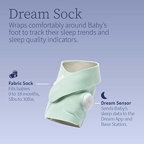 Owlet Dream Duo Smart Baby Monitor - Video Baby Monitor with HD Camera & Dream Sock: Only Baby Monitor to Track Heart Rate & Average Oxygen as Sleep Quality Indicators - Mint