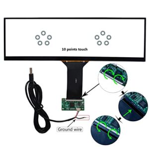 VSDISPLAY 12.6 Inch IPS LCD Screen DIY Kit and Touch Panel 12.6''