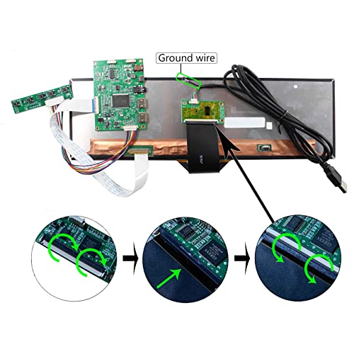 VSDISPLAY 12.6 Inch IPS LCD Screen DIY Kit and Touch Panel 12.6''