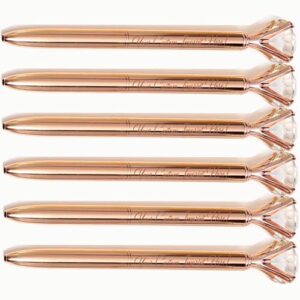 personalized pens with name personalized pens in bulk custom pens personalized bulk customized pens with bussiness name 6 pcs diamonds personalized pens with free engraving (rose gold)