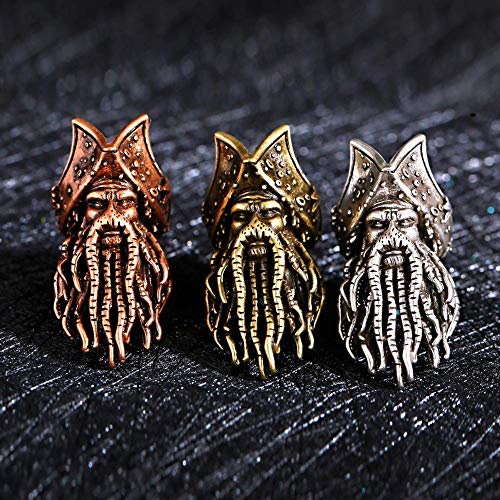 CALOZITO 1 Piece/Lot Silver Color Spacer Beads Long Beard Accessories For Bracelets Jewelry (BD586-1)