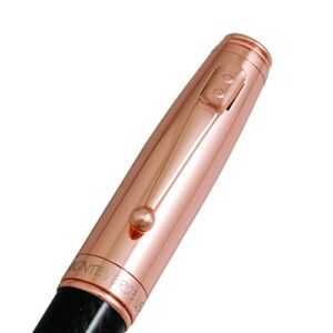 Monteverde Invincia Rose Gold with Black Carbon Fiber Ballpoint Pen (MV40060)